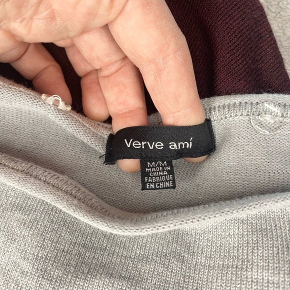 Sweater Bundle Thin Knit Quality Woman’s Sweaters Layering Rayon Burgundy Crew - Picture 10 of 12